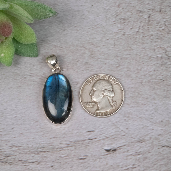 Labradorite Pendant 9.31 g 40x17mm - InnerVision Crystals