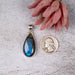 Labradorite Pendant 9.47 g 43x18mm - InnerVision Crystals