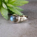 Labradorite Ring 11x9mm Size 7 - InnerVision Crystals