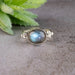 Labradorite Ring 11x9mm Size 7 - InnerVision Crystals