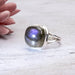 Labradorite Ring 15mm Size 9 - InnerVision Crystals