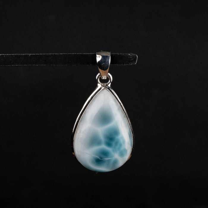 Larimar Pendant 11.32 g 42x28mm - InnerVision Crystals