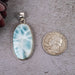 Larimar Pendant 11.58 g 49x21mm - InnerVision Crystals