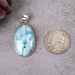 Larimar Pendant 12.08 g 43x21mm - InnerVision Crystals