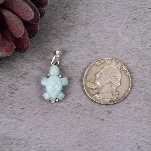 Larimar Pendant 3.03 g 28x13mm - InnerVision Crystals