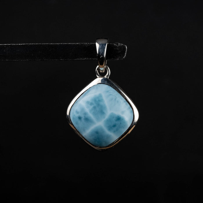 Larimar Pendant 4.09 g 26x17mm - InnerVision Crystals