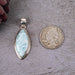 Larimar Pendant 7.71 g 42x16mm - InnerVision Crystals