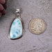 Larimar Pendant 9.66 g 44x21mm - InnerVision Crystals