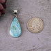 Larimar Pendant 9.96 g 41x18mm - InnerVision Crystals