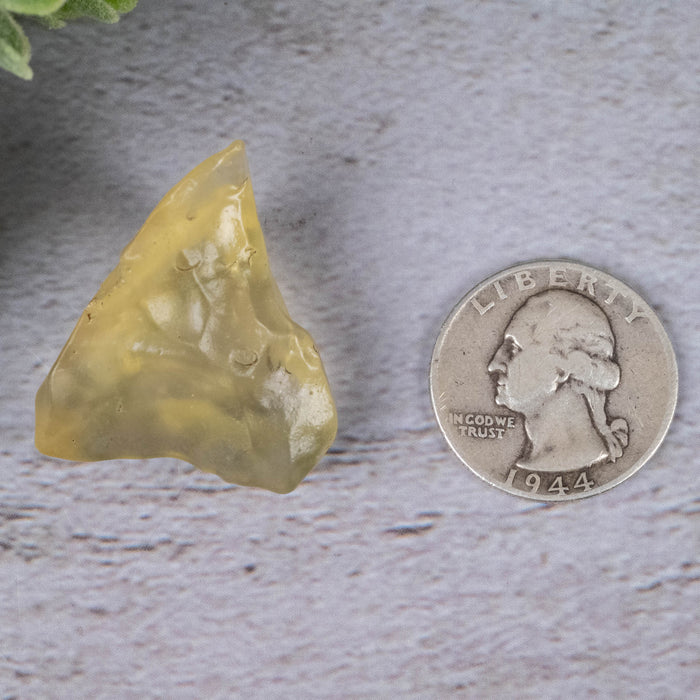 Libyan Desert Glass 11.12 g 35x26x19mm - InnerVision Crystals