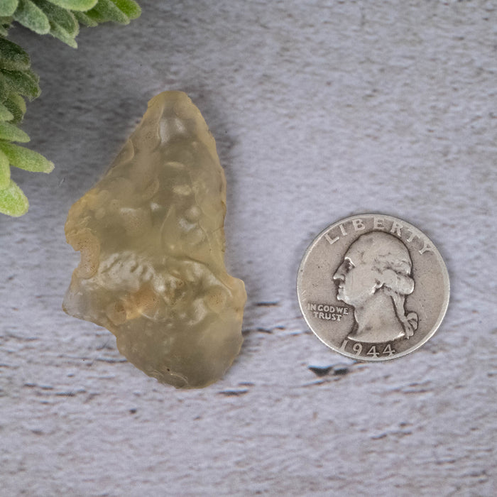 Libyan Desert Glass 15.30 g 47x28x15mm - InnerVision Crystals