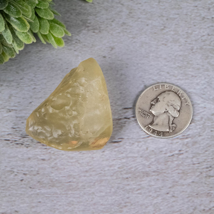 Libyan Desert Glass 27.83 g 37x34x22mm - InnerVision Crystals