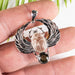 Libyan Desert Glass Scarab + Moldavite Pendant - Limited Edition - InnerVision Crystals