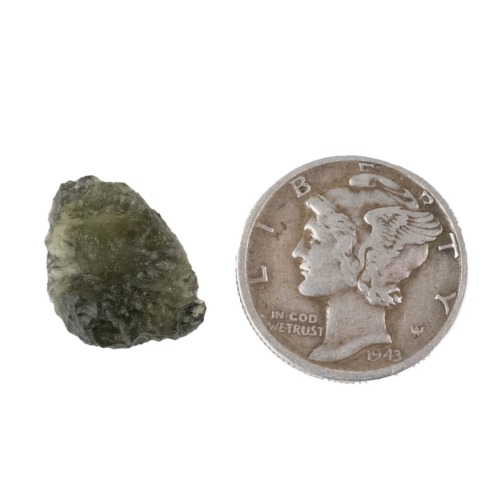 Moldavite 0.87 g 13x11x3mm - InnerVision Crystals