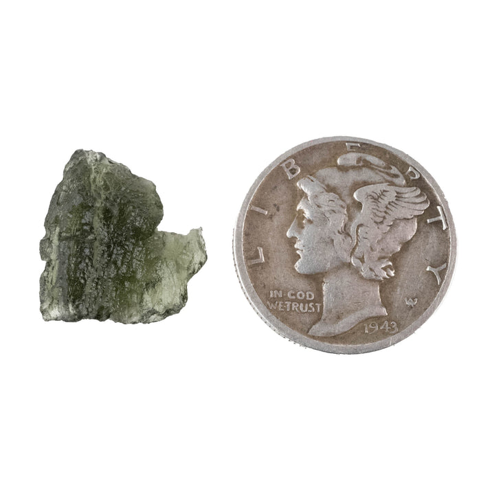 Moldavite 0.91 g 14x13x5mm - InnerVision Crystals