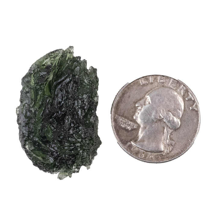 Moldavite 11.08 g 34x21x14mm - InnerVision Crystals