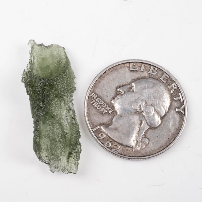 Moldavite 1.93 g 32x10x6mm - InnerVision Crystals