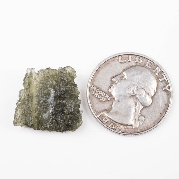 Moldavite 2.05 g 18x17x5mm - InnerVision Crystals