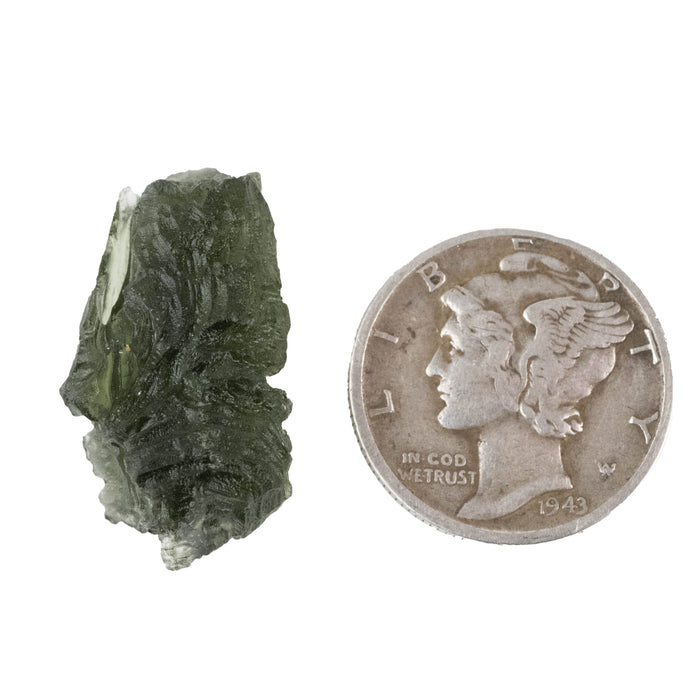 Moldavite 2.45 g 23x12x9mm - InnerVision Crystals