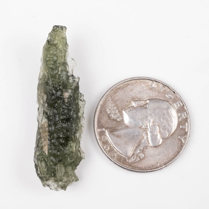 Moldavite 3.54 g 40x12x9mm - InnerVision Crystals