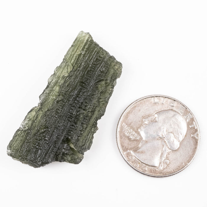 Moldavite 8.89 g 42x20x8mm - InnerVision Crystals