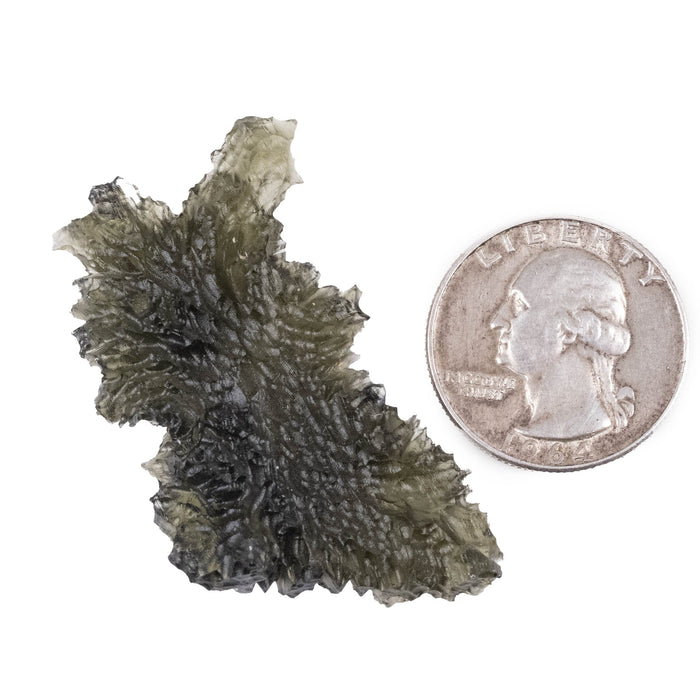 Moldavite 9.94 g 48x28x12mm - InnerVision Crystals