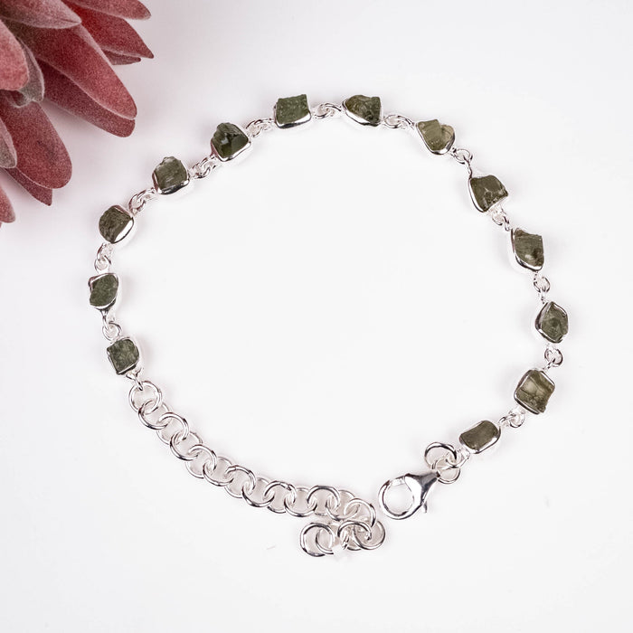 Moldavite Adjustable Bracelet .925 - InnerVision Crystals