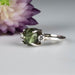 Moldavite & Diamond Ring Size 7 - InnerVision Crystals