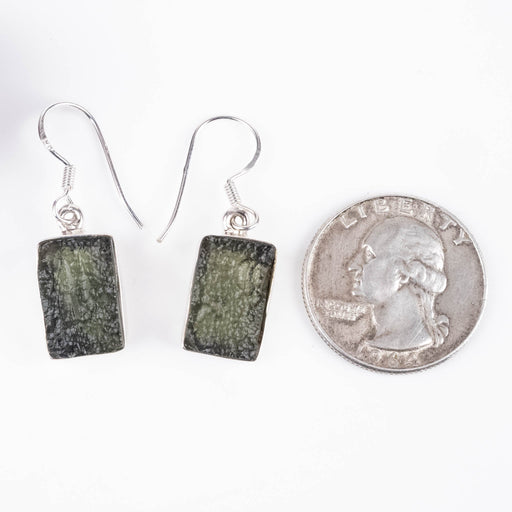 Moldavite Earrings 15x10mm - InnerVision Crystals