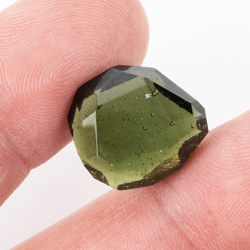 Moldavite Gemstone 15.20 ct 16x15x8mm - InnerVision Crystals