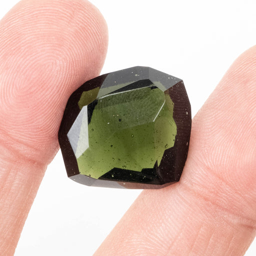 Moldavite Gemstone 26 ct 20x19x11mm - InnerVision Crystals