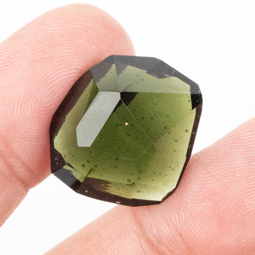 Moldavite Gemstone 26 ct 20x19x11mm - InnerVision Crystals