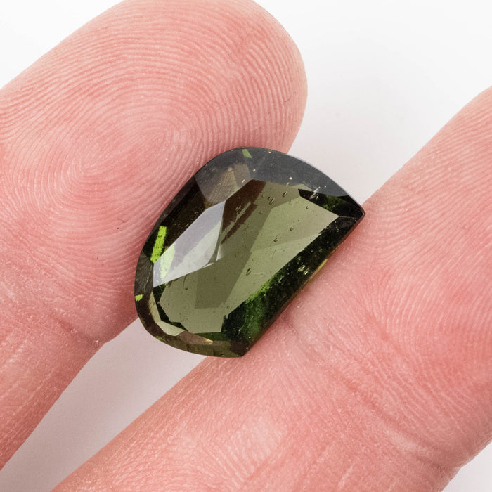 Moldavite Gemstone 7.95 ct 16x11x6mm - InnerVision Crystals