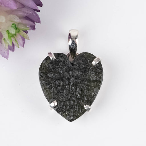 Moldavite Heart Pendant 5.44 g 28x19mm - InnerVision Crystals