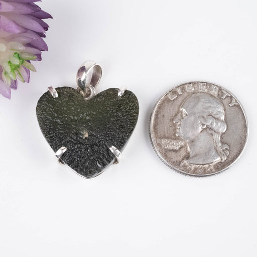 Moldavite Heart Pendant 6.57 g 30x24mm - InnerVision Crystals