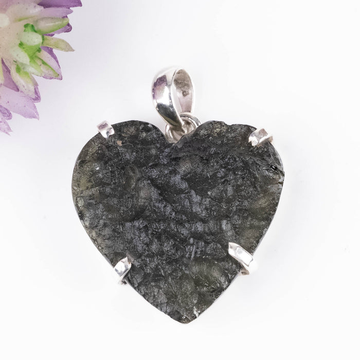 Moldavite Heart Pendant 7.46 g 32x25mm - InnerVision Crystals