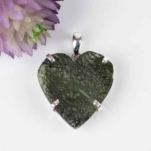 Moldavite Heart Pendant 7.62 g 34x26mm - InnerVision Crystals