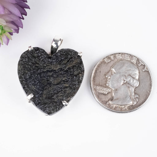 Moldavite Heart Pendant 9.30 g 32x25mm - InnerVision Crystals