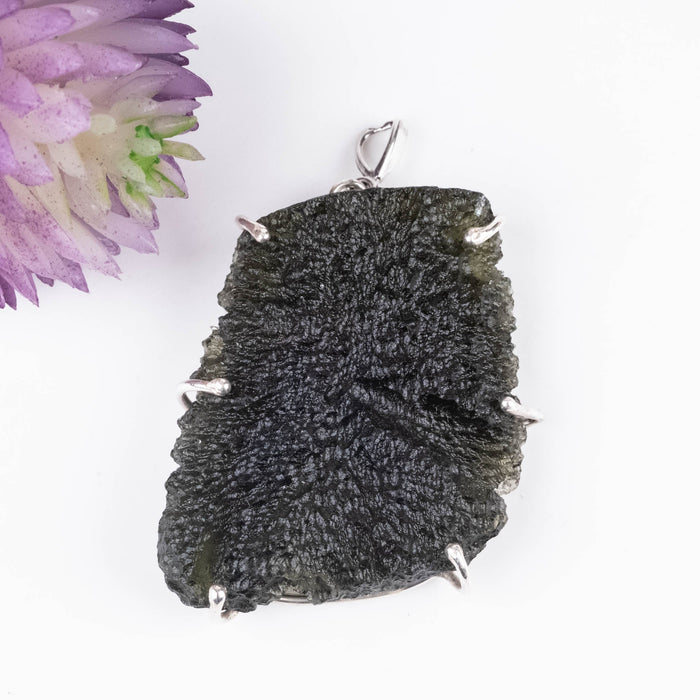 Moldavite Pendant 14.83 g 45x32mm - InnerVision Crystals