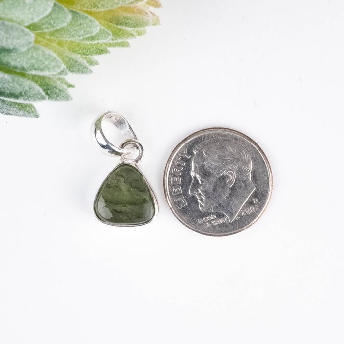 Moldavite Pendant 1.62 g 21x10mm - InnerVision Crystals