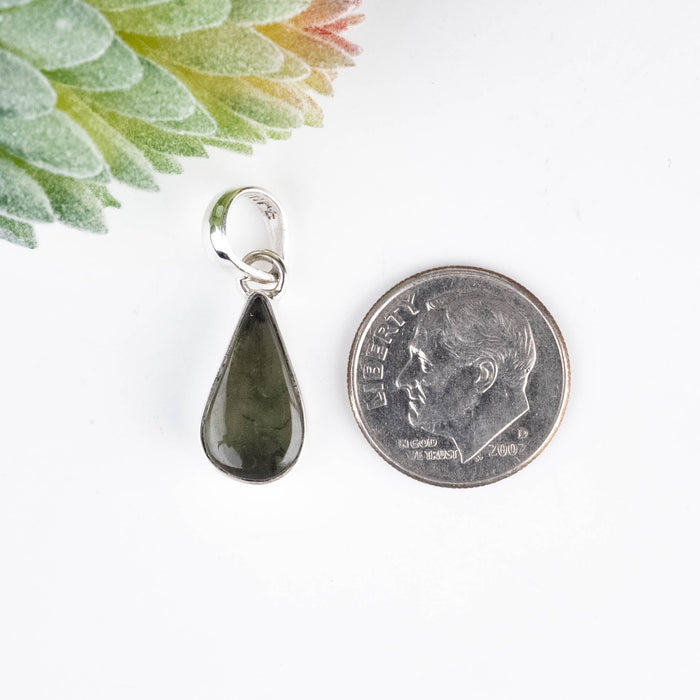 Moldavite Pendant 1.81 g 25x8mm - InnerVision Crystals