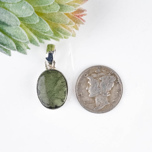 Moldavite Pendant 2.14 g 25x11mm - InnerVision Crystals