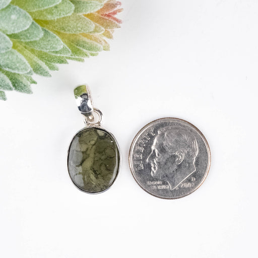 Moldavite Pendant 2.15 g 25x12mm - InnerVision Crystals