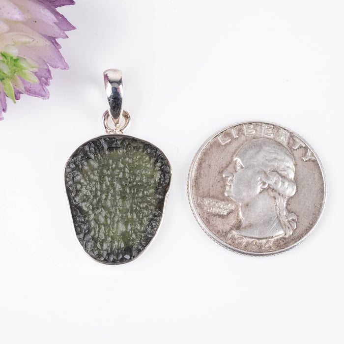 Moldavite Pendant 3.88 g 35x18mm - InnerVision Crystals