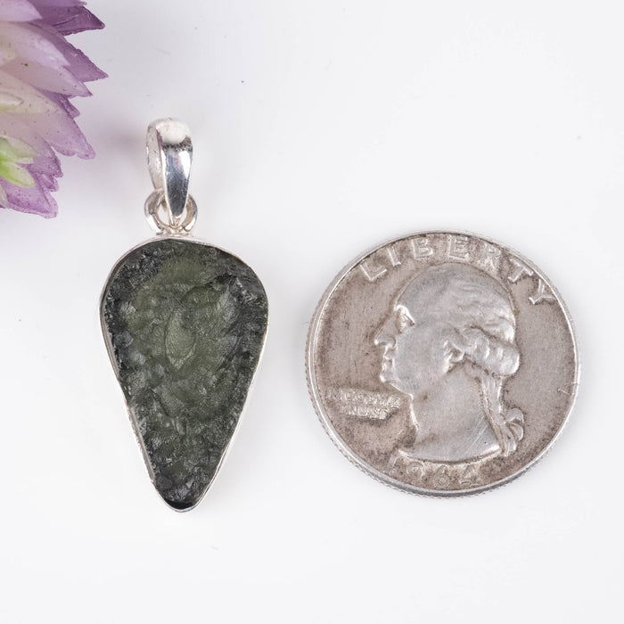 Moldavite Pendant 3.92 g 35x15mm - InnerVision Crystals