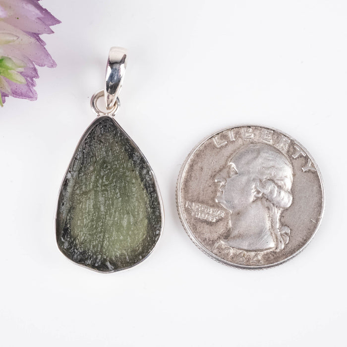 Moldavite Pendant 4.07 g 37x17mm - InnerVision Crystals