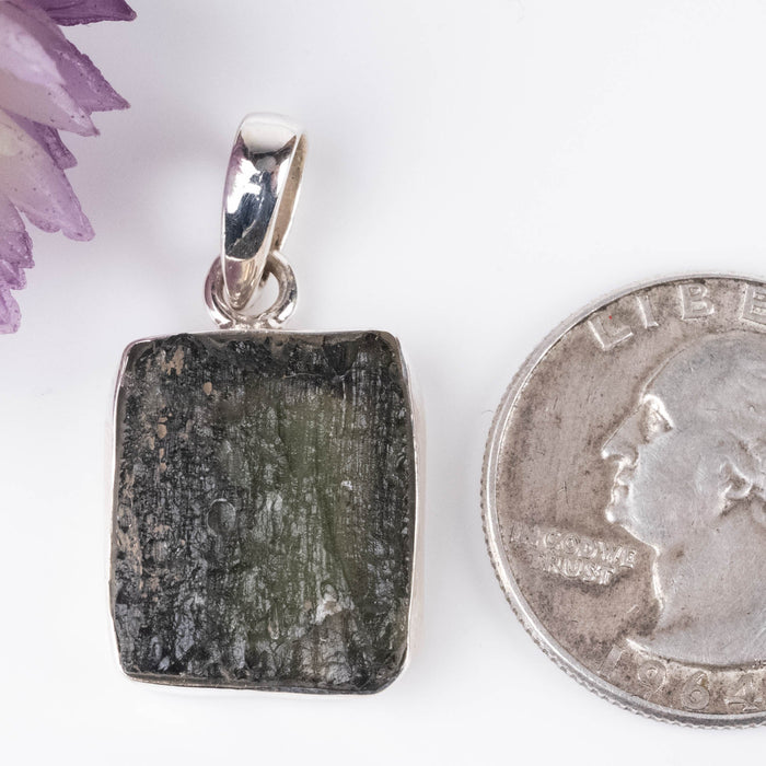 Moldavite Pendant 4.34 g 31x16mm - InnerVision Crystals