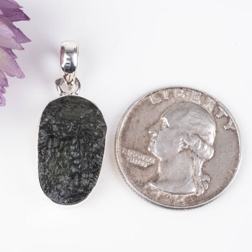 Moldavite Pendant 4.43 g 32x13mm - InnerVision Crystals