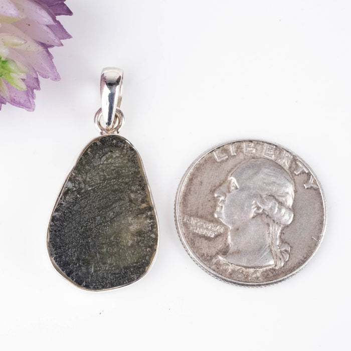 Moldavite Pendant 4.45 g 37x17mm - InnerVision Crystals