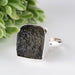 Moldavite Ring 17x14mm Size 8.5 - InnerVision Crystals